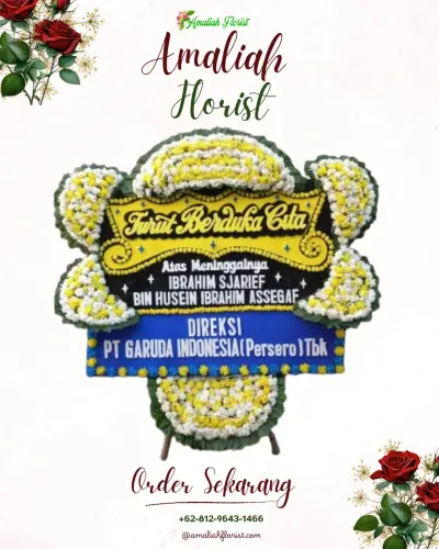 Papan Bunga Duka di Peterongan Jombang