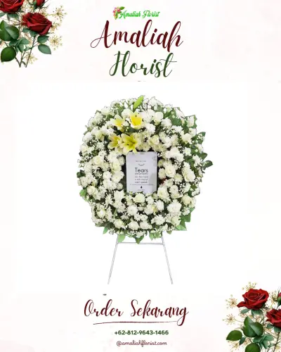 Krans Bunga Duka Cita di Peterongan Jombang