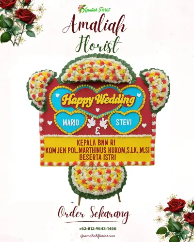 Karangan Papan Bunga Pernikahan di Peterongan Jombang