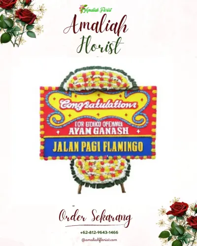 Bunga Papan Congratulation di Peterongan Jombang